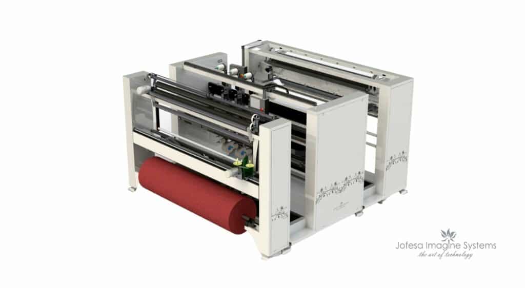 Máquinas têxteis para fábricas têxteis de cortinas em portugal - Multistitch - Imagen en 3D