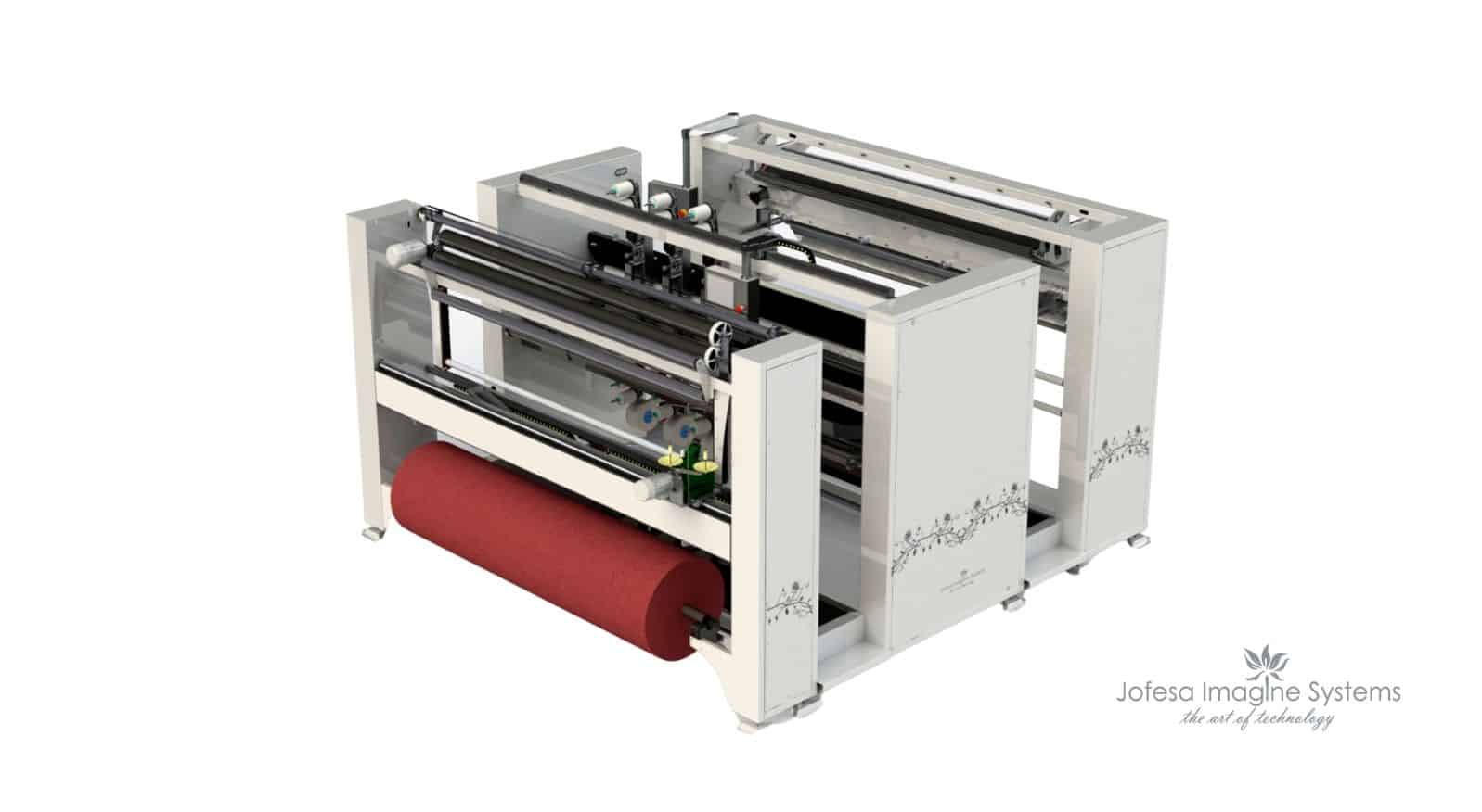 Máquinas têxteis para fábricas têxteis de cortinas em portugal - Multistitch - Imagen en 3D