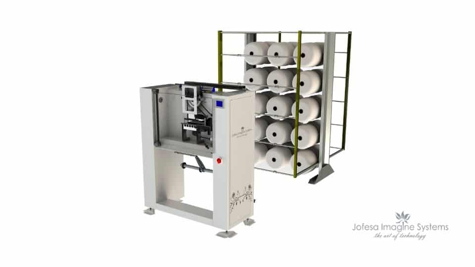Maquina textil para Fabricación de friegasuelos - Loop - Imagen en 3D