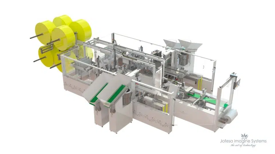 Máquina textil para fabricar friegasuelos - Omega W - Imagen en 3D