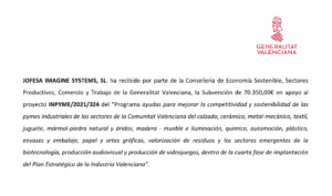 Subvencion INPYME 2021 324 - Generalitat Valenciana - Blog